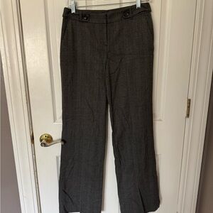 Ann Taylor Charcoal Checkered Pants